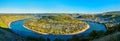 The great loop of the Rhine at Boppard in Germany Royalty Free Stock Photo