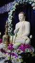 Worship to Lord Buddha Royalty Free Stock Photo