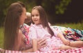 Great love between mother and daughter Royalty Free Stock Photo