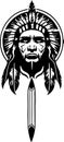 Great and lovely Native indians vector art