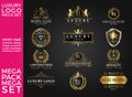 Great Luxury Set, Royal and Elegant Logo Template Vector Design