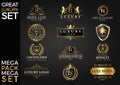 Great Luxury Set, Royal and Elegant Logo Template Vector Design