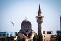 Great Mahmudiye Mosque built by King Carol I, monument of architecture and religion Royalty Free Stock Photo