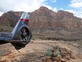 Grand Canyon helicopter tour - brake on the bottom of Colorado river