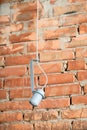 Hanging metal gray lamp