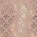 Great metalline daintiness pattern backdrop - pale pink damask background - shabby chic pageantry texture Royalty Free Stock Photo