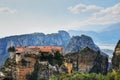 The Great Meteoron Monastery in Meteora, Greece Royalty Free Stock Photo
