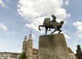 Great Minster church Grossmunster and Hans Waldmann monument,