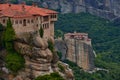 Great  Monastery of Varlaam at the complex of Meteora monasteries. Thessaly. Greece. Royalty Free Stock Photo