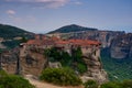 Great  Monastery of Varlaam at the complex of Meteora monasteries. Thessaly. Greece. Royalty Free Stock Photo