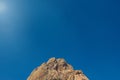 Great monolith, Pena de Bernal, Queretato. Great monolith in america Royalty Free Stock Photo