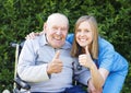 Great Mood at the Nursing Home Royalty Free Stock Photo