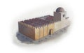 Great Mosque of Badajoz. Hypothetical depiction Today disappeared