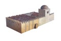 Great Mosque of Badajoz. Hypothetical depiction Today disappeared
