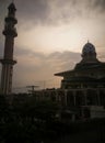 the great mosque of the city of Kediri has been built since 1771 AD