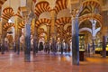 Great Mosque Mezquita interior in Cordoba Spain Royalty Free Stock Photo