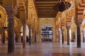 Great Mosque Mezquita interior in Cordoba Spain Royalty Free Stock Photo