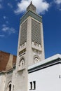 Great Mosque of Paris - Muslim temple in France. It was founded in 1926 as a token of gratitude to the Muslim Royalty Free Stock Photo