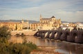 Great Mosque, Roman Bridge and Guadalquivir river, Cordoba, Spain Royalty Free Stock Photo