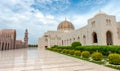 Great Mosque of Sultan Qaboos. Muscat, Oman, Asia Royalty Free Stock Photo