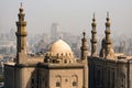 The great Mosques of Sultan Hassan and Al-Rifai in Cairo - Egypt Royalty Free Stock Photo