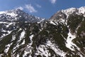 Great mountain peak in spring landscape. High Tatra Mountains. Royalty Free Stock Photo