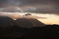 Great mountain peak at sunset. High Tatras. Slovakia. Royalty Free Stock Photo