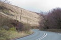 Great Mountain Road Look Hill View Of Saddleworth Moor Pennines In Manchester Royalty Free Stock Photo