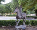 `The Great Mystery` by Anita Pauwels, public art in Frisco, Texas. Royalty Free Stock Photo