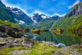 Great Mystical Bondhusvatnet lake, Norway