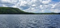 Great natural lake in the canadian forest in Quebec