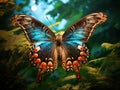 Great Nawab butterfly  Made With Generative AI illustration Royalty Free Stock Photo