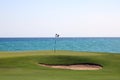 Great ocean colors Caribbean beach golf Royalty Free Stock Photo