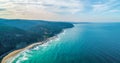 Great Ocean Road passing along coastline. Royalty Free Stock Photo