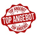 Great offer on german language Top angebot sign or stamp