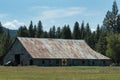 Old weathered barn in the Sierra Valley