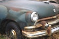 Old classic cars rusting away