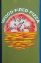 Wood fired pizza sign Royalty Free Stock Photo