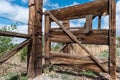 Great old ranch gate Royalty Free Stock Photo