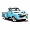 Great Old Truck Iconic Form Royalty Free Stock Photo