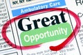 Great opportunity in job searching Royalty Free Stock Photo