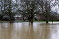 Great Ouse Bedford bursting it`s banks