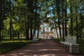 The Great Palace of Tsarskoye Selo Catherine Chapel Church Resurrection. Royalty Free Stock Photo