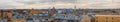 Great panorama with a top view of the historic city center of St. Petersburg. Royalty Free Stock Photo