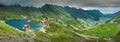 Great panorama of Transfagarasan road Royalty Free Stock Photo