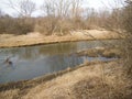 River picture photo Naperville Illinois Royalty Free Stock Photo