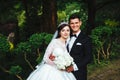 Great portrait of a very beautiful wedding couple