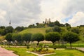 Great pyramid above Cholula with church