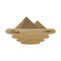 Great Pyramid Ancient Monument Egypt Desert Landscape