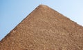 The Great Pyramid of Cheops in Giza, Cairo. Egypt Royalty Free Stock Photo